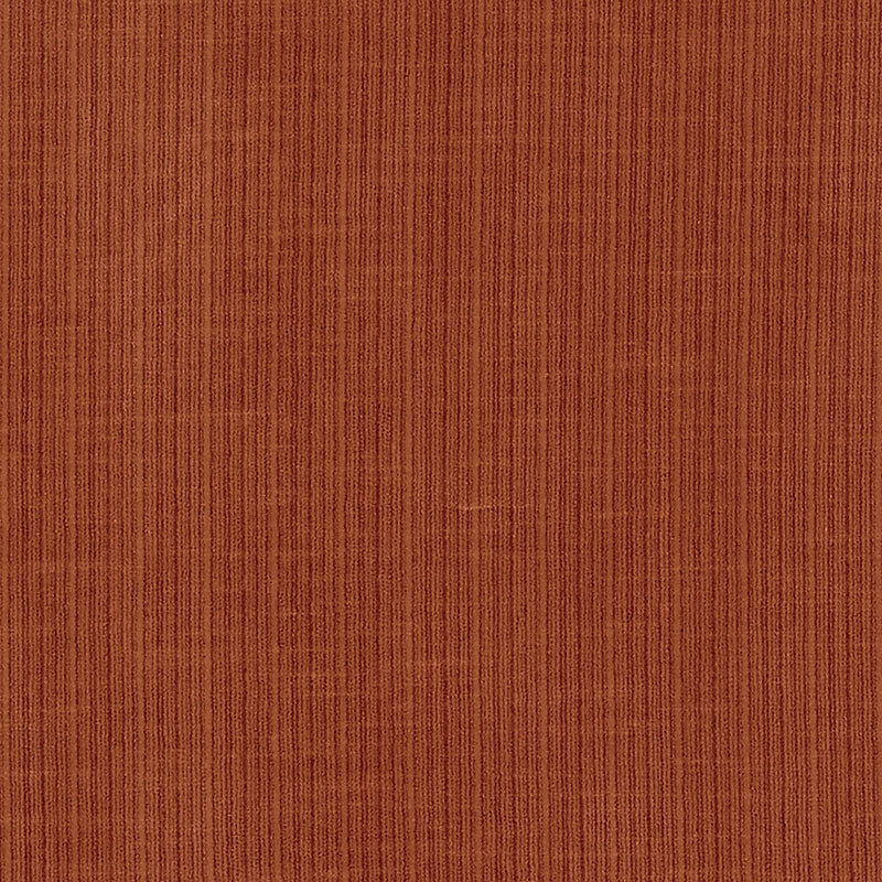 Schumacher Antique Strie Velvet Russet Fabric Sample 69772