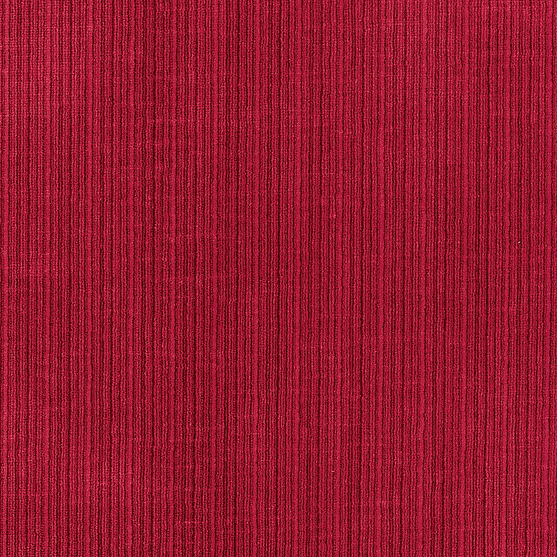 Schumacher Antique Strie Velvet Scarlet Fabric Sample 69774