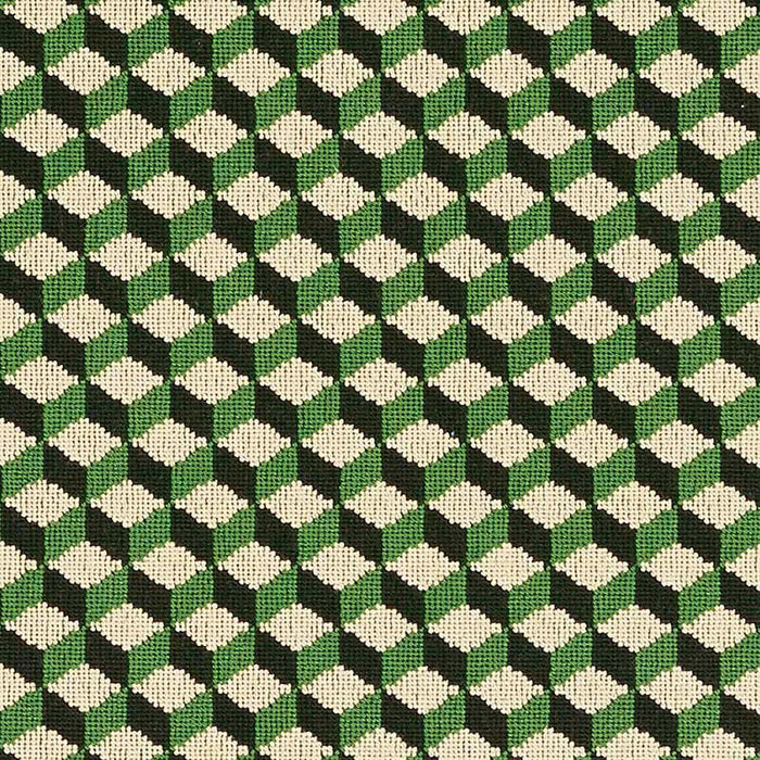 Schumacher Atwood Epingle Vert Fabric 69850