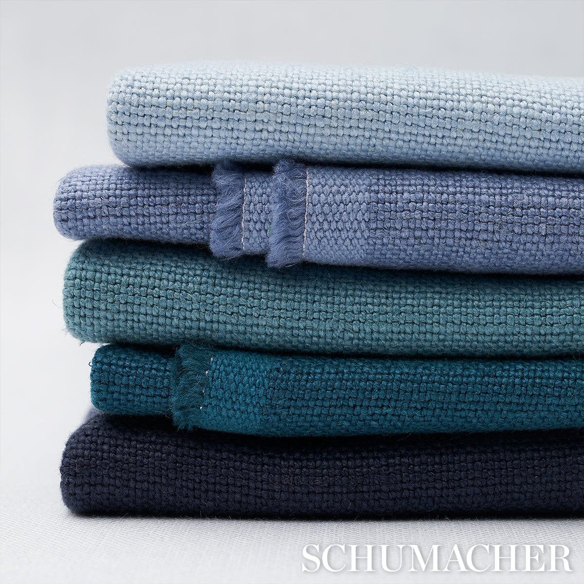 Schumacher Piet Performance Linen Deep Teal Fabric 69949