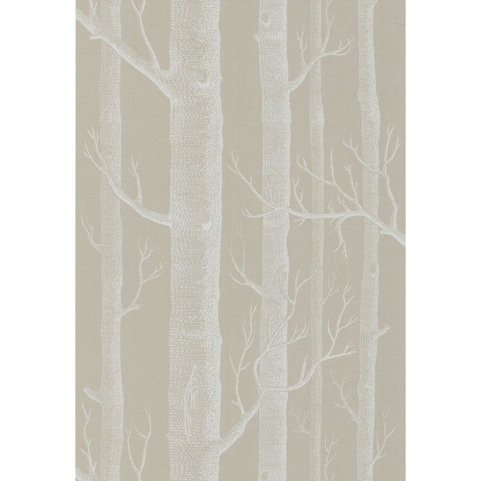 Cole & Son Woods White/Taupe Wallpaper Sample 69/12149.CS.0