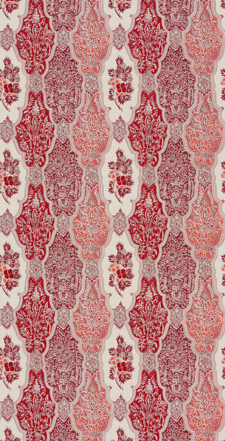 Le Manach Batik Raisin Pivoine Wallpaper LP105001