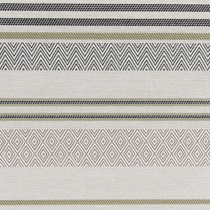 Holly Hunt Great Outdoors Bungalow Stripe Clover Fabric Sample 700/02