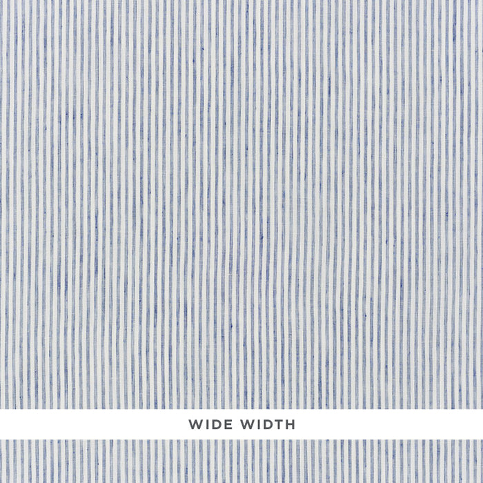 Schumacher Tori Stripe Sheer Navy Fabric Sample 70067