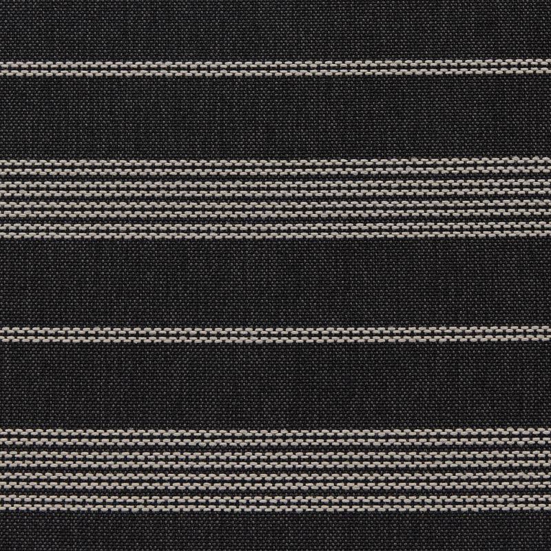 Holly Hunt Great Outdoors Bungalow Ticking Onyx Fabric Sample 701/05