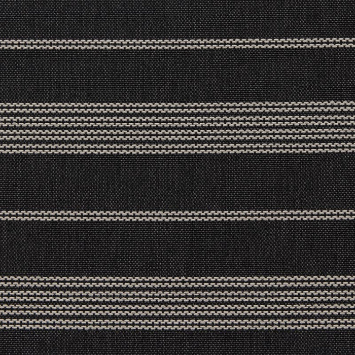 Holly Hunt Great Outdoors Bungalow Ticking Onyx Fabric Sample 701/05