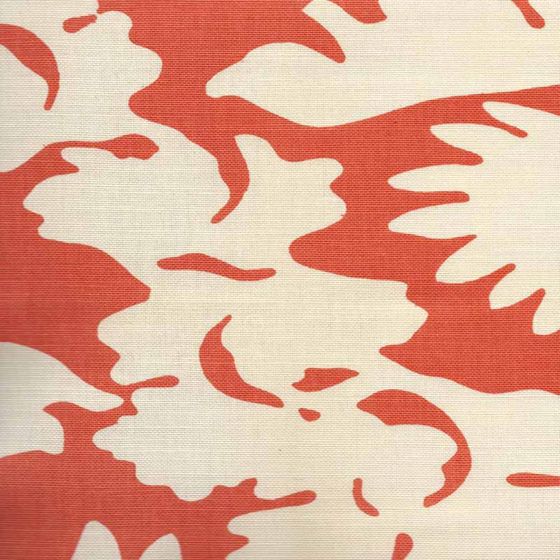 China Seas Flora Background Shrimp Fabric 7010-03