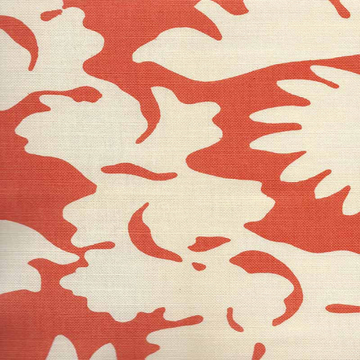 China Seas Flora Background Shrimp Fabric Sample 7010-03