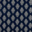 Schumacher Zinda Embroidery Navy Fabric Sample 70222