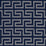 Schumacher A Maze Embroidery Navy Fabric 70233