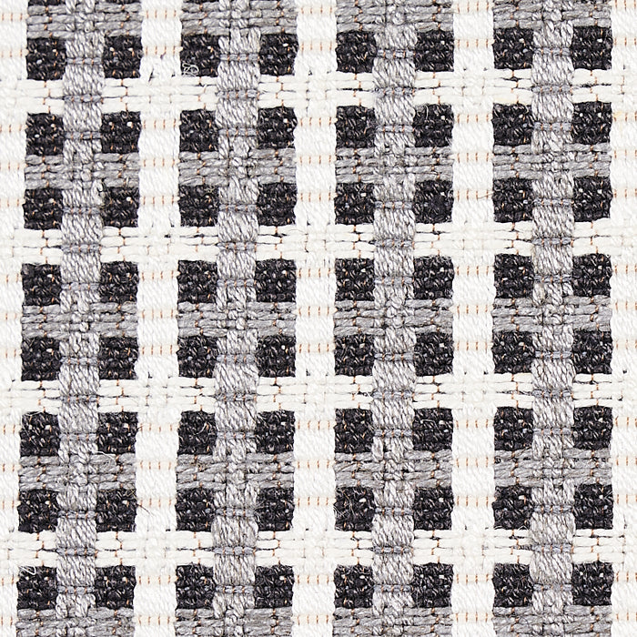 Schumacher Crosstown Graphite Fabric Sample 70392