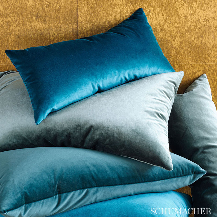 Schumacher Venetian Silk Velvet Ocean Fabric 70434