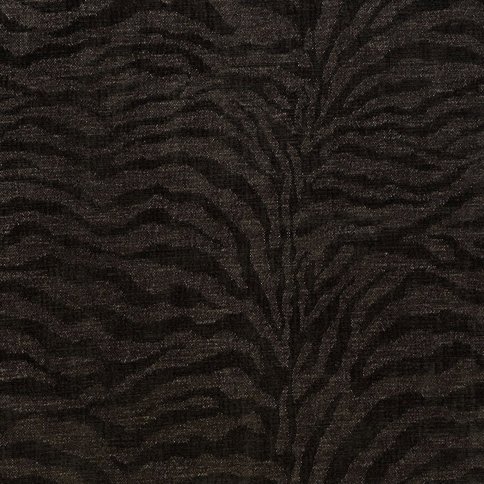 Schumacher Tiger Chenille Charcoal Fabric 70512