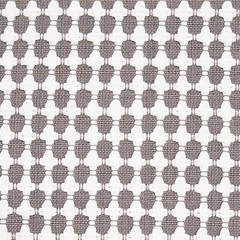 Schumacher Zipster Grey Fabric Sample 70527