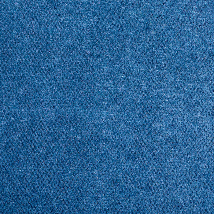 Schumacher Rocky Performance Velvet Steel Blue Fabric Sample 70571