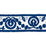 Schumacher Ashbury Tape Blue Trim Sample 70594