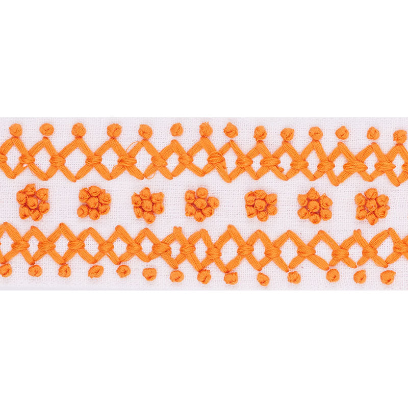 Schumacher Sunnyvale Tape Orange Trim 70632