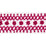 Schumacher Sunnyvale Tape Pink Trim Sample 70634