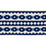 Schumacher Talitha Tape Blue Trim Sample 70641