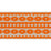 Schumacher Talitha Tape Orange On Natural Trim Sample 70647