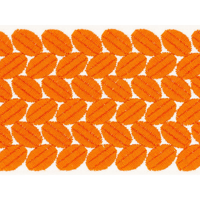 Schumacher Berkeley Tape Wide Orange Trim Sample 70651