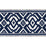 Schumacher Avalon Tape Blue Trim Sample 70664