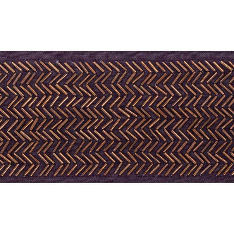 Schumacher Hayworth Tape Aubergine Trim 70682