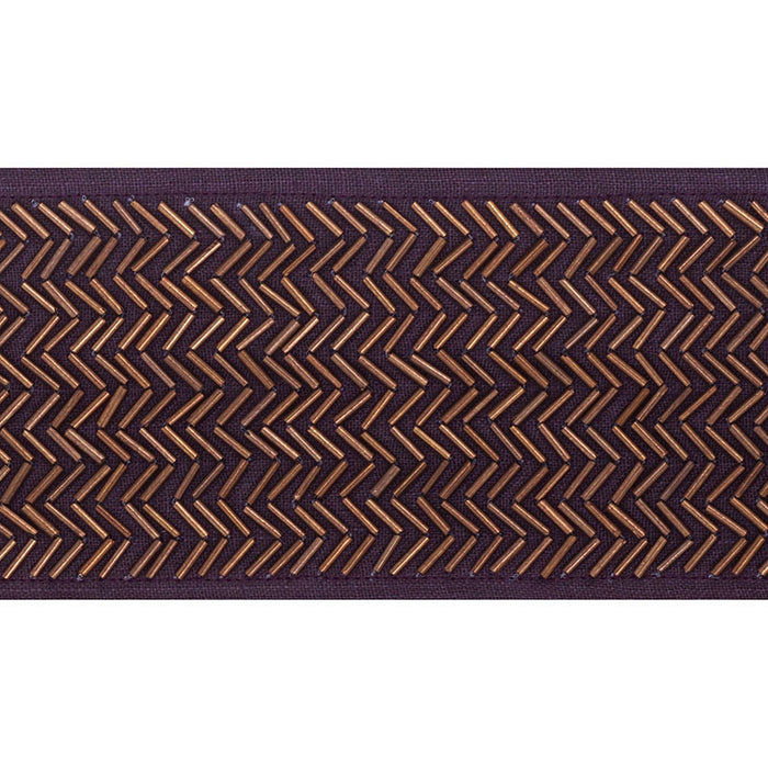 Schumacher Hayworth Tape Aubergine Trim 70682