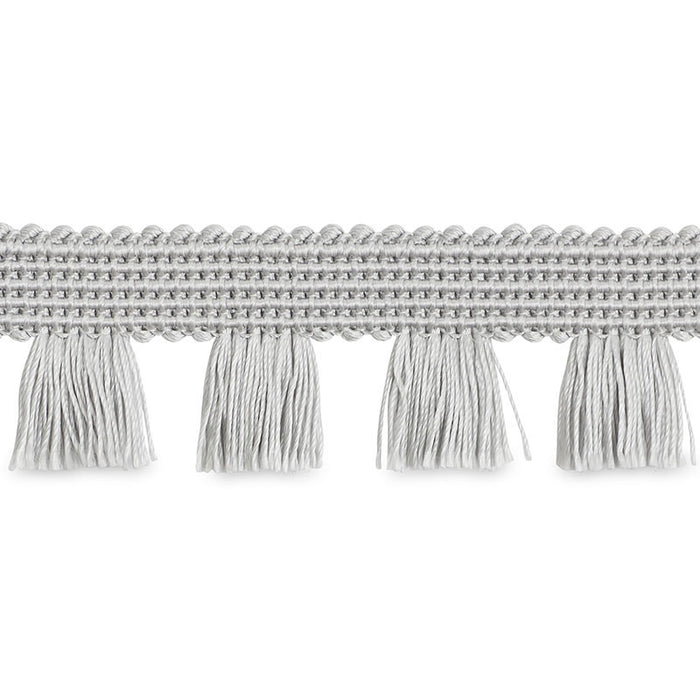 Schumacher Bell Fringe Silver Trim Sample 70725