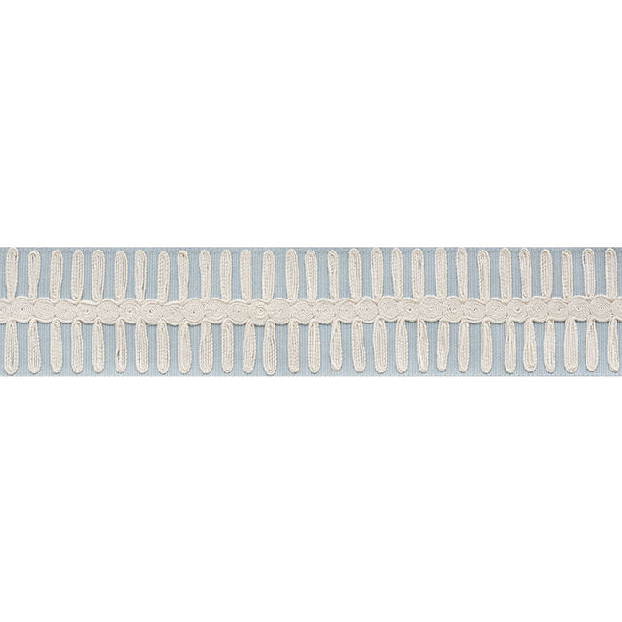 Schumacher Castille Tape Sky Trim Sample 70744