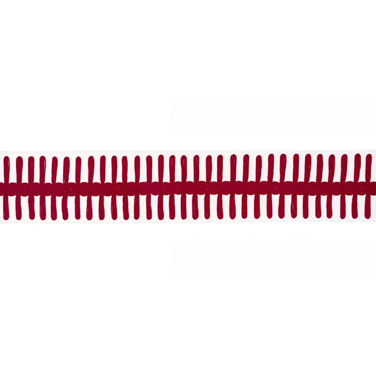 Schumacher Castille Tape Red Trim 70748