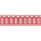 Schumacher Arches Embroidered Tape Medium Red Trim Sample 70761