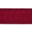 Schumacher Arches Embroidered Tape Medium Red Trim 70769