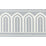 Schumacher Arches Embroidered Tape Wide Sky Trim Sample 70773