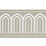 Schumacher Arches Embroidered Tape Wide Taupe Trim Sample 70776