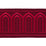 Schumacher Arches Embroidered Tape Wide Red Trim 70778