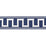 Schumacher Greek Key Embroidered Tape Marine Trim Sample 70797