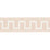 Schumacher Greek Key Embroidered Tape Blush Trim Sample 70800