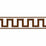 Schumacher Greek Key Embroidered Tape Brown Trim 70808