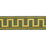 Schumacher Greek Key Embroidered Tape Olive Trim 70809