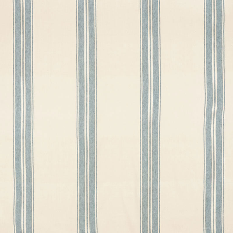 Schumacher Brentwood Stripe China Blue Fabric 70871