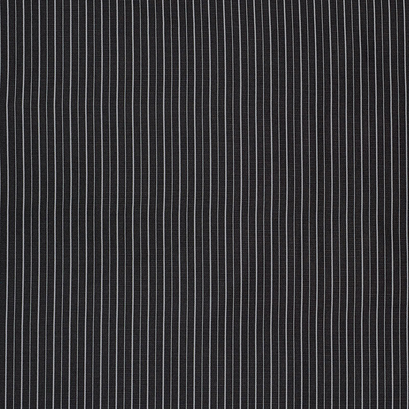 Schumacher Ostia Stripe Indoor/Outdoor Black & White Fabric 70891