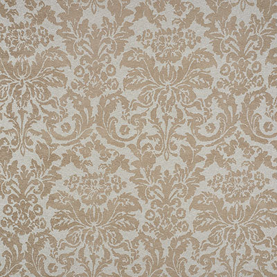 Schumacher Ansley Damask Stone Fabric 71110