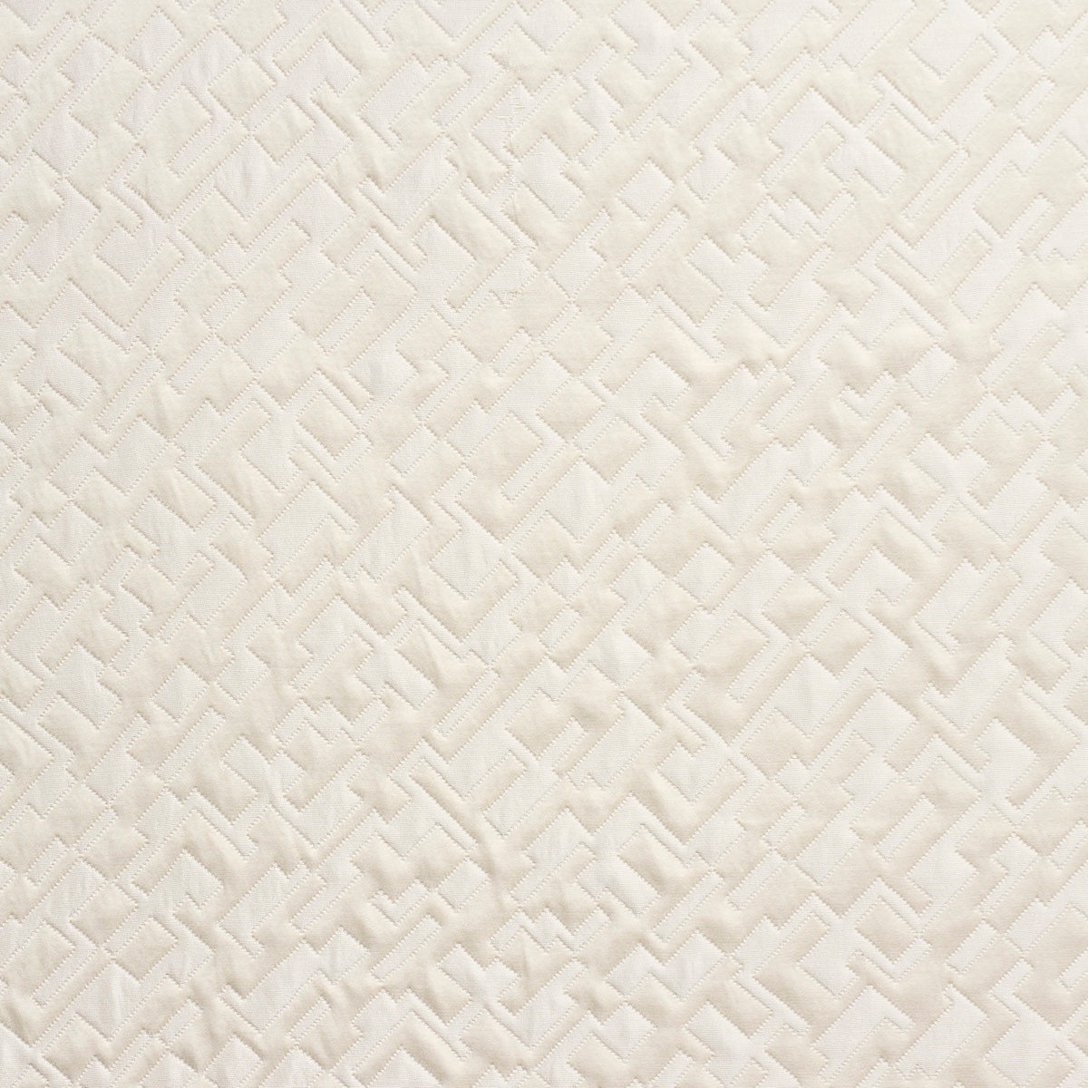 Schumacher Salon Matelasse Satin Pearl Fabric Sample 71192