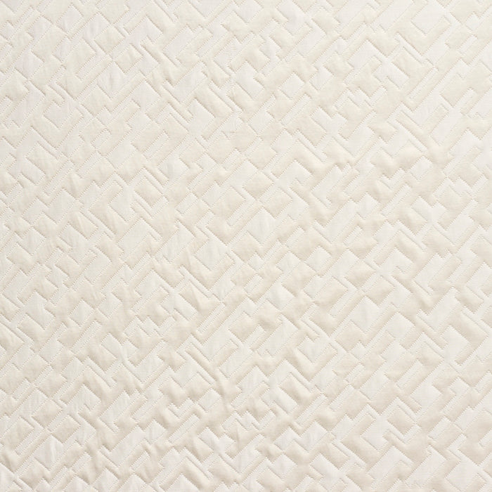 Schumacher Salon Matelasse Satin Pearl Fabric Sample 71192