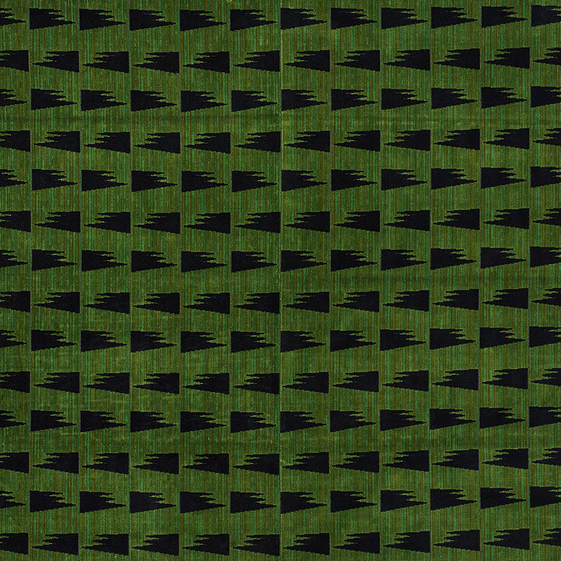 Schumacher Tutsi Green Fabric Sample 71222