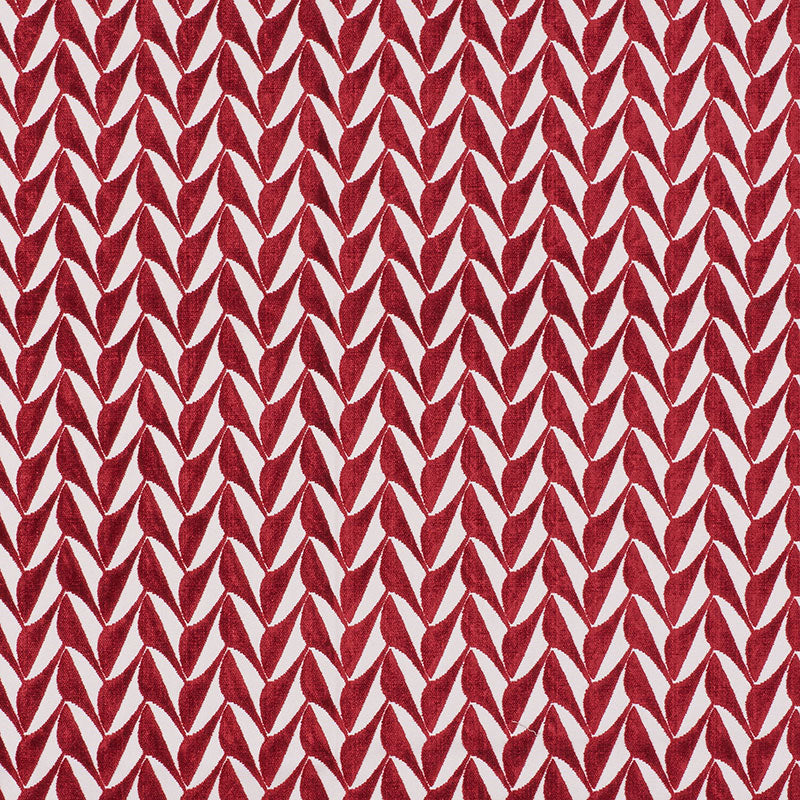 Schumacher Spades Red Fabric 71230