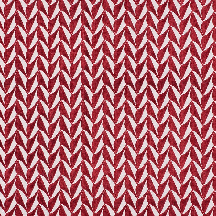 Schumacher Spades Red Fabric Sample 71230