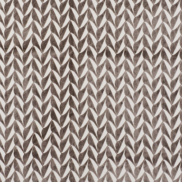 Schumacher Spades Taupe Fabric 71234