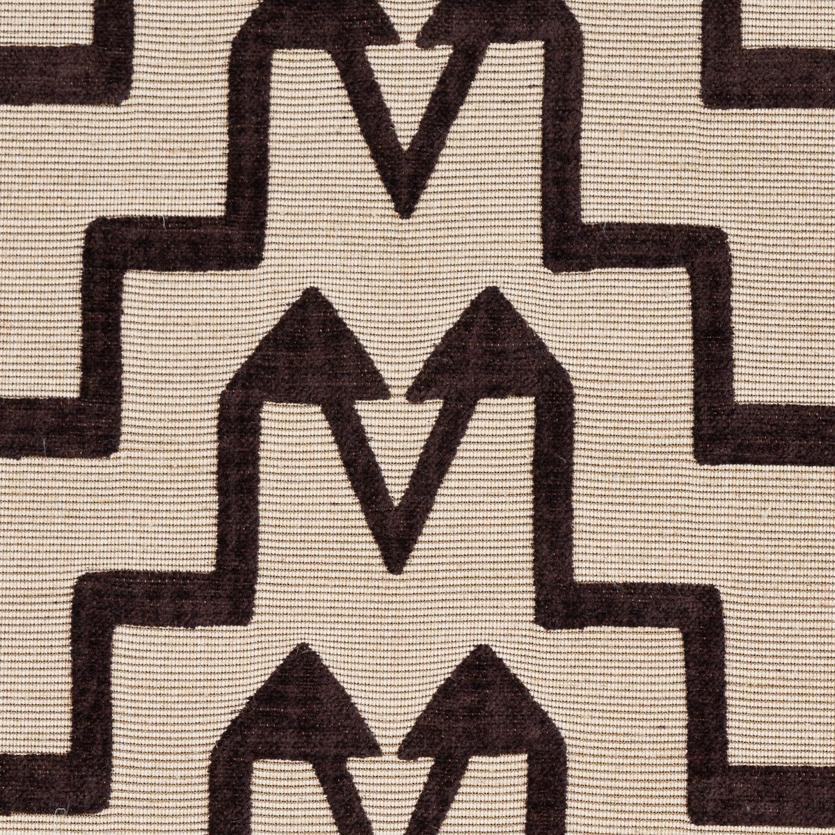 Schumacher Turkish Step Brown Fabric 71244